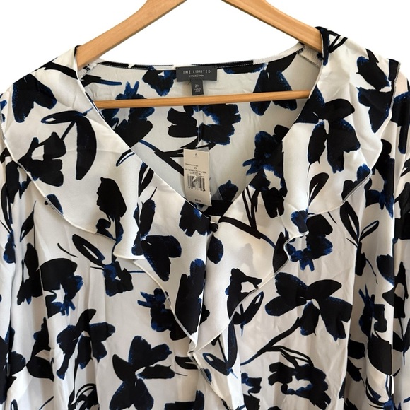The Limited Women's Polyester Floral Tops for Women Size 2X Business Casual - Picture 4 of 14